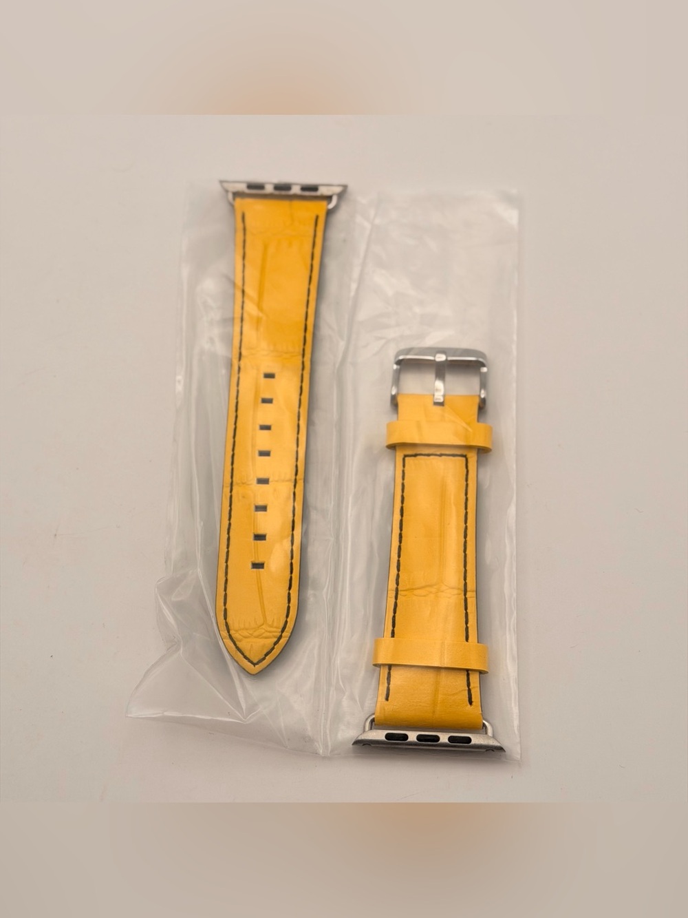 Apple Watch Leather Band, New, 42/44/46mm, Yellow